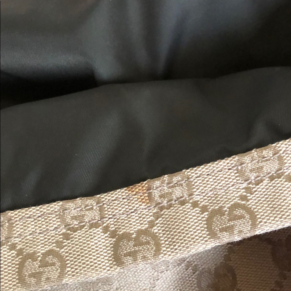 Gucci Handbag. Canvas with leather detail. - Picture 7 of 8